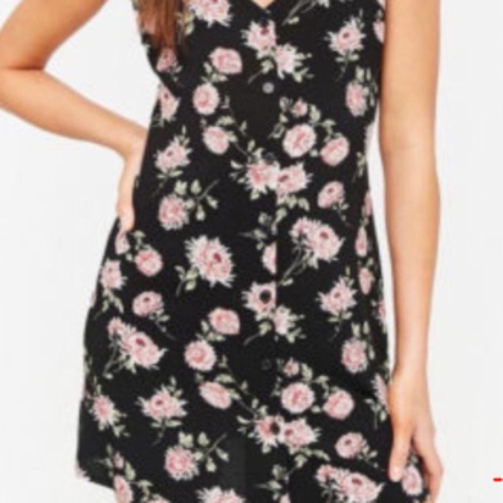 Forever 21 - Black Pink Floral SunDress